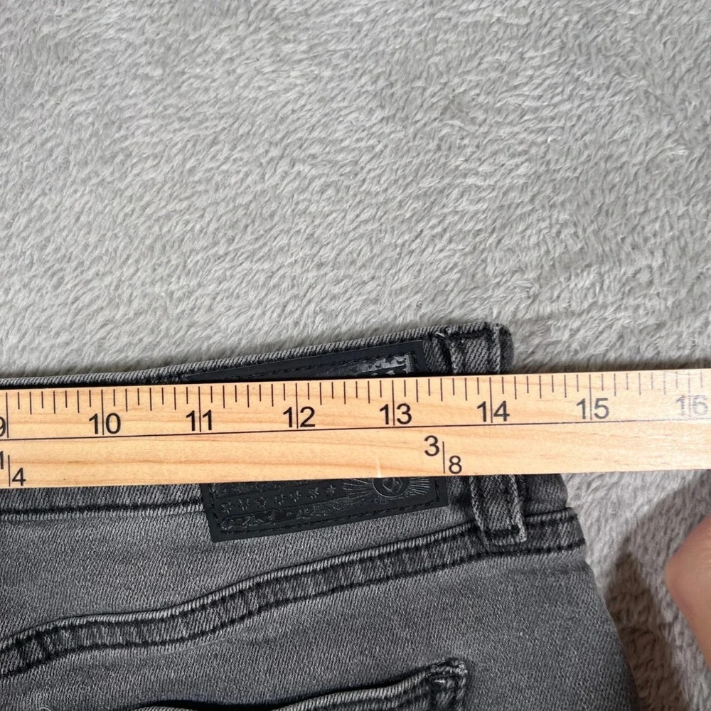 Volcom Stoney Stretch Gray Denim Shorts Womens‎ Size 28 Frayed Hem